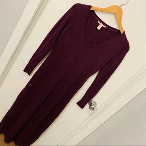 VICTORIA’S SECRET Small Purple Long Sweater Dress